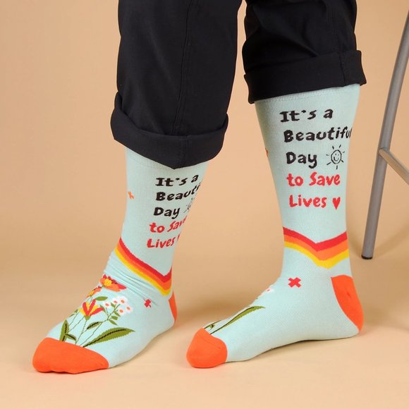 Health Care Heroes -Save Lives- Novelty Socks S/M - Picture 9 of 9